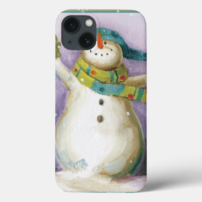 Snowman com o Winter Mittens (Verso)