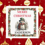 Snowman Cute Christmas deseja guardanapo<br><div class="desc">Snowman Cute Watercolor O Natal Deseja Conveniência é a chave durante esta estação movimentada! Visite nossa loja Zazzle para explorar a coleção completa de Snowman Cute Watercolor Christmas Wish. Com apenas alguns cliques, você pode ter esses designs deliciosos entregues diretamente à sua porta. Se precisar de mais alguma personalização, por...</div>