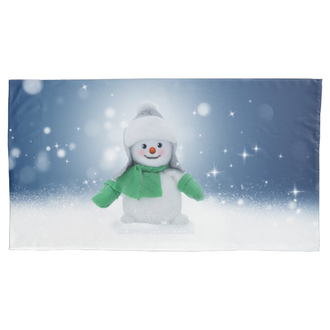 Snowman de inverno de Natal SlipperyJoe echarme (Frente)