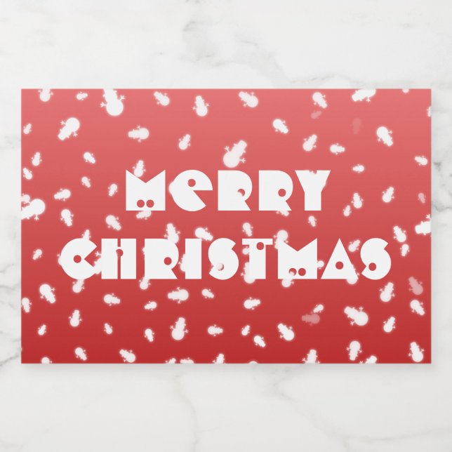 Snowman de Natal (Rótulo Único)