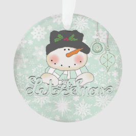 Snowman Deixa-o Neve Personalizar Ornamento Acríli