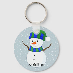 Snowman Design Chaveiro