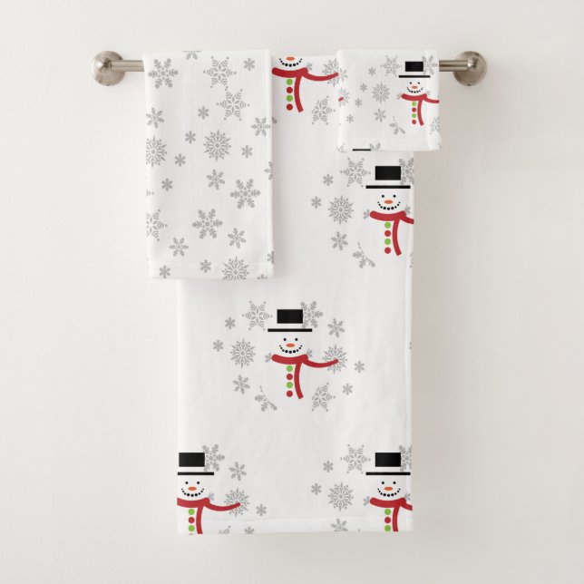 Snowman e Snowflake Bath Conjunto (Insitu)