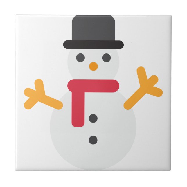 snowman emoji de natal (Frente)