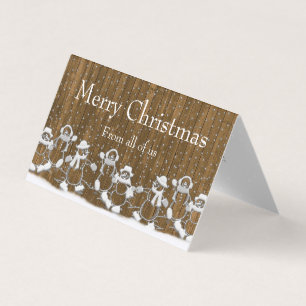 Snowman Feliz Natal De Todos Nós Cartão Personaliz