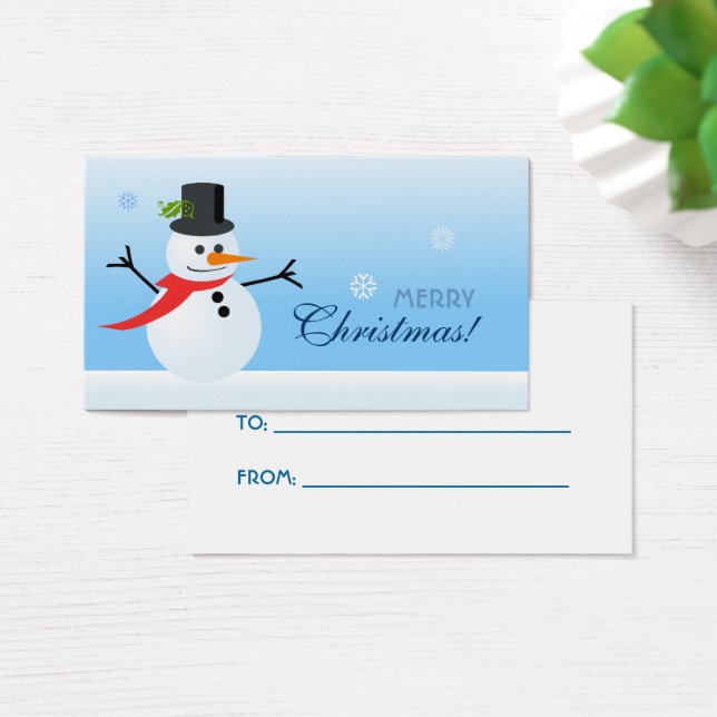 Snowman Gift Tag (Mesa)