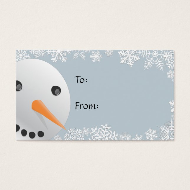 Snowman Gift Tags (Frente)