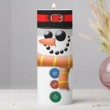 Snowman, inverno, Velas de Férias Decoração