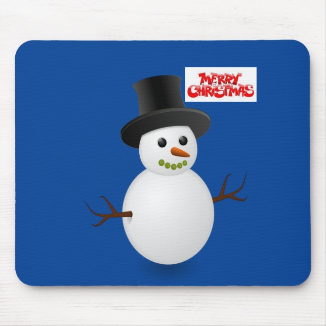 Snowman Mouse Pad (Frente)