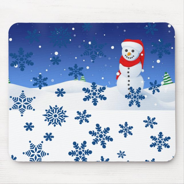 Snowman Mouse Pad (Frente)