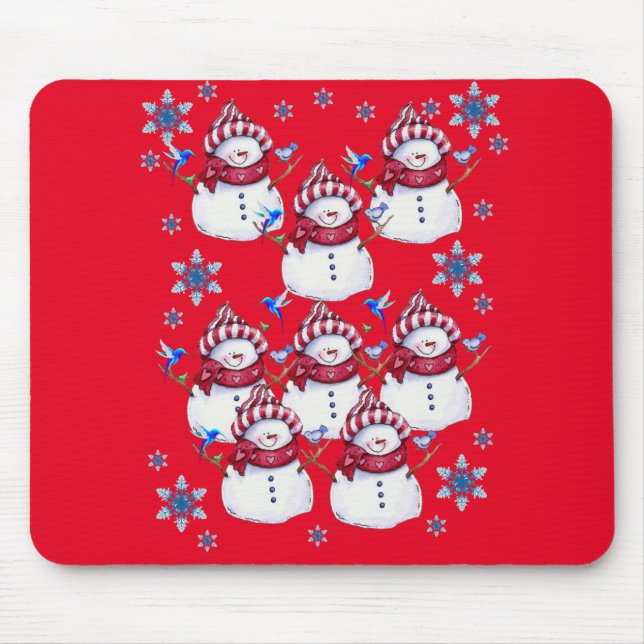 Snowman Mouse Pad (Frente)