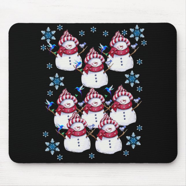 Snowman Mouse Pad (Frente)