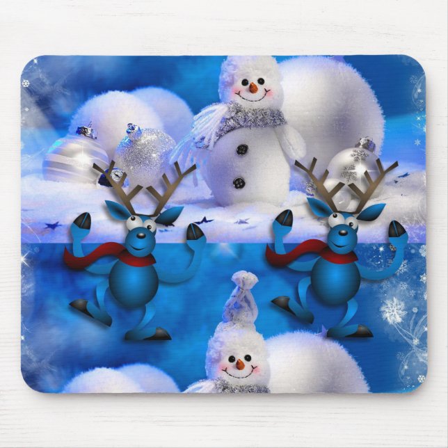 Snowman Mouse Pad (Frente)