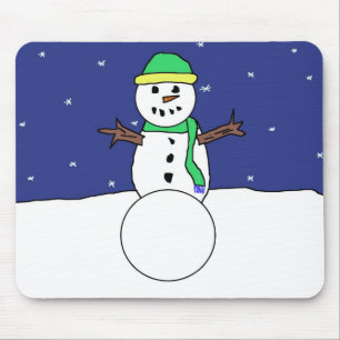 Snowman mousepad