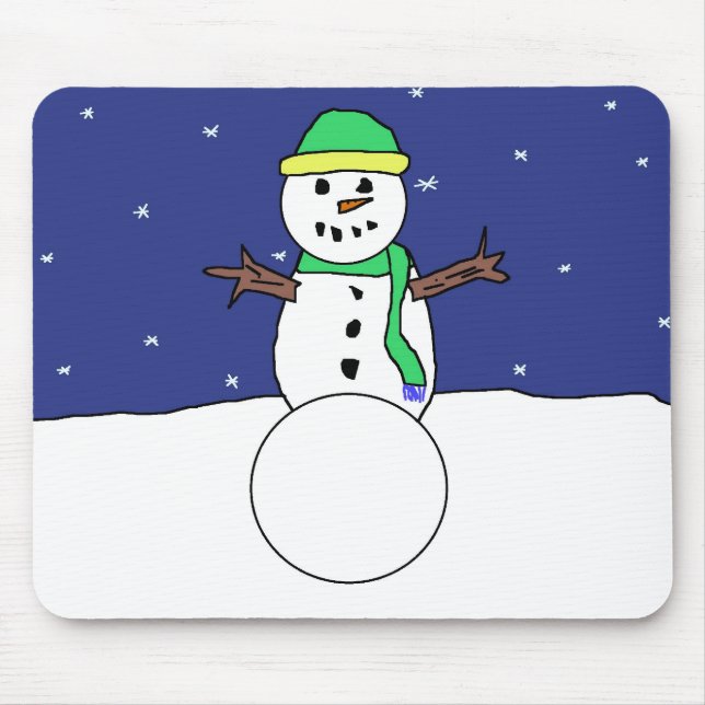 Snowman mousepad (Frente)
