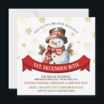 Snowman Neve Muito Divertido Convite De Natal<br><div class="desc">Snowman Neve Um Convite De Natal Muito Divertido.</div>