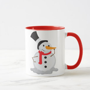 Snowman Nose Toque na Caneca de Natal!