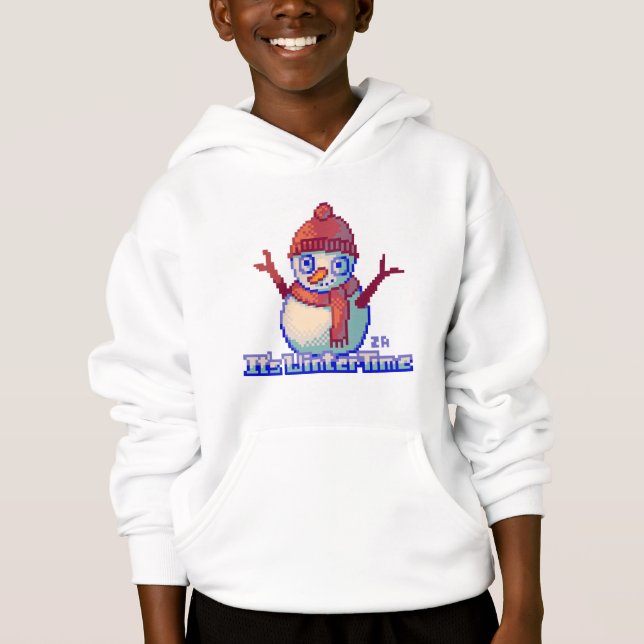 Snowman Pixel Art sweater (Frente)