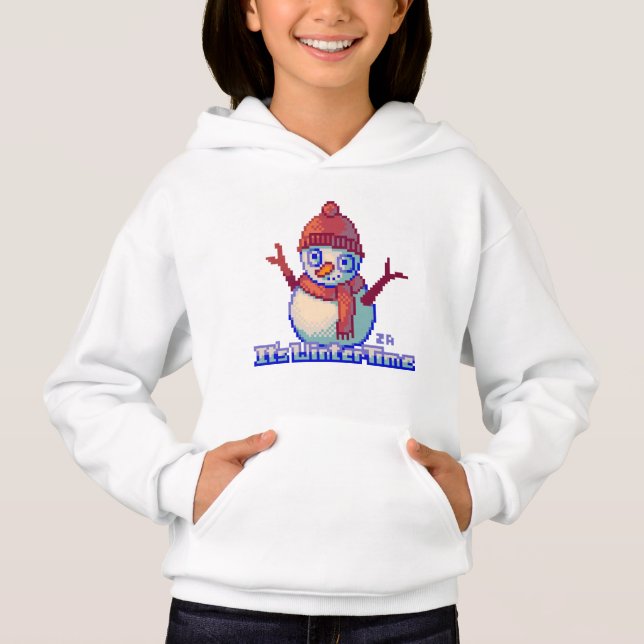 Snowman PixelArt, Pixel Art, sweater (Frente)