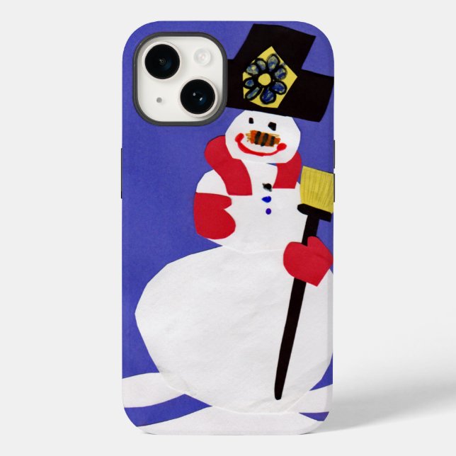 Snowman por VictoriaShaylee Case-Mate capas de iph (Verso)