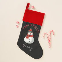 Snowman - Sockings de Natal Personalizadas