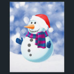 Snowman Winter Merry Christmas Snow<br><div class="desc">Bonito boneco de neve no Tema de Natal da neve Doormat.</div>