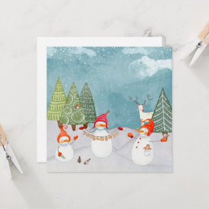 SNOWMAN & WOODLAND AMIGOS NO WINTER WONDERLAND
