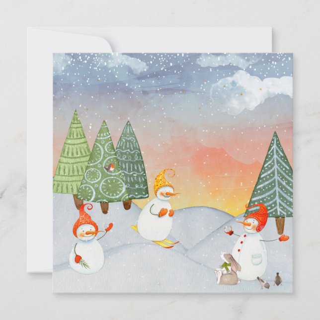 SNOWMAN & WOODLAND AMIGOS NO WINTER WONDERLAND (Frente)
