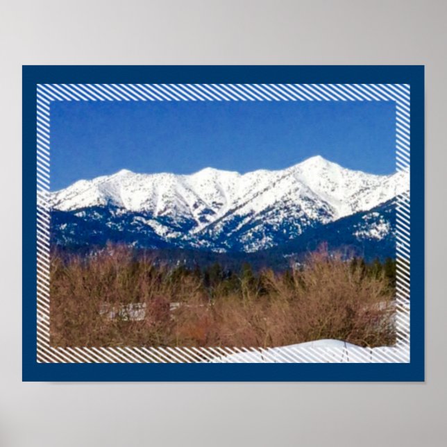 Snowmobile Mountain Dreams Poster (Frente)