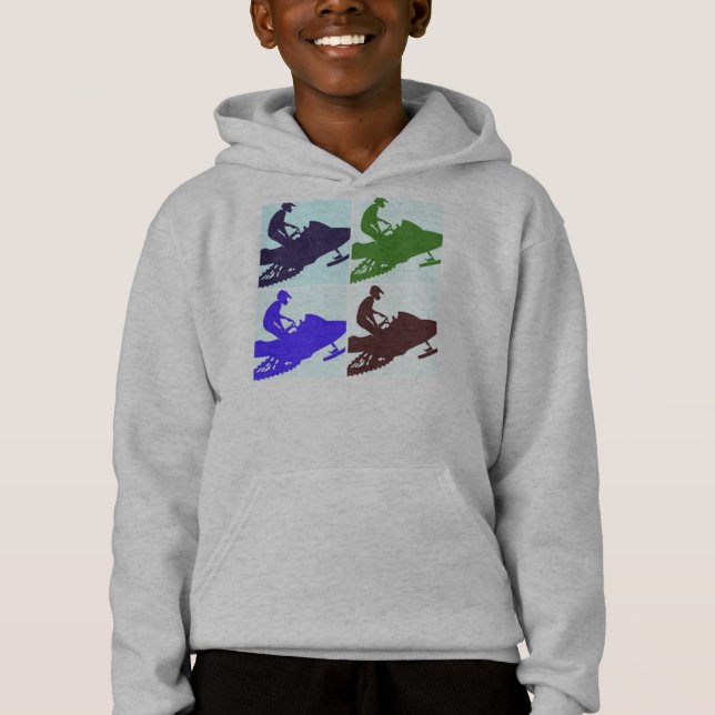 Snowmobiling Pop Art (Frente)