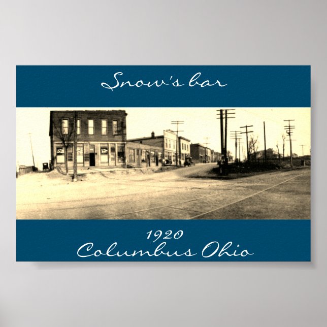 Snow's Bar Columbus Ohio poster (Frente)