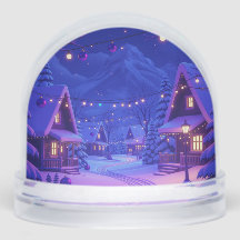 Snowy Christmas Scense Globe