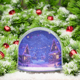 Snowy Christmas Scense Globe
