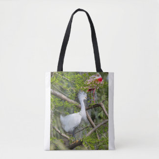 Snowy Egret e Roseate Spoonbill Tote Bag 2