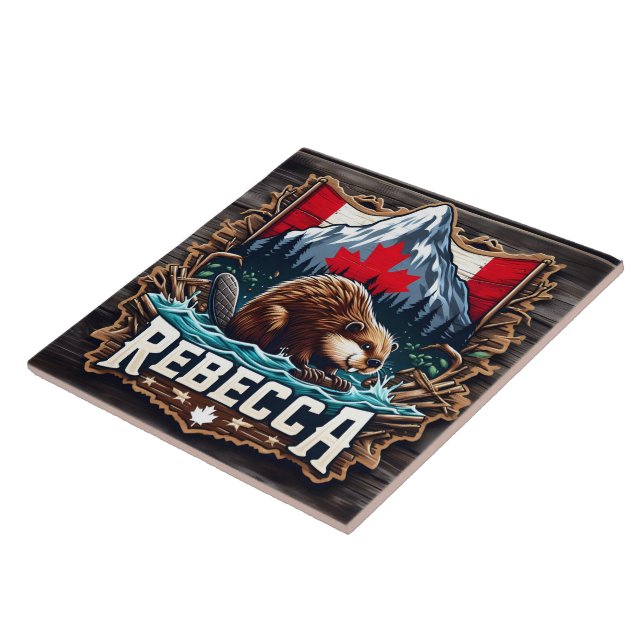 Snowy Mountain, Beaver, Bandeira Canadiana (Lateral)