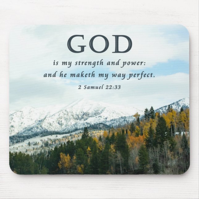 Snowy Mountain Christain Mousepad (Frente)