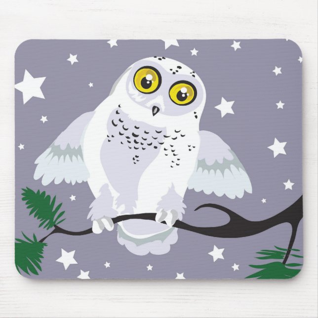 Snowy Owl Mousepad (Frente)
