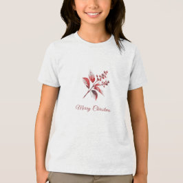 Snowy Red Deixa a camiseta de Natal