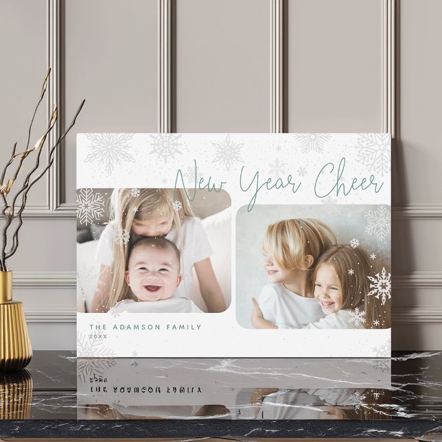 Snowy Script | 2 Cartão de Férias do Feliz ano nov (Criador carregado)