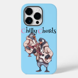 Snowy Serenade: Par Pinguim Guitarista