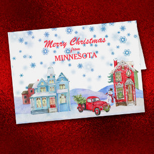 Snowy Village a partir do Cartão de Natal de Minne