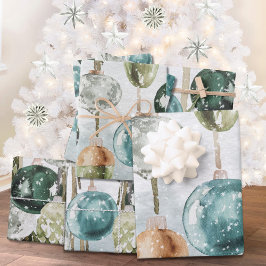 Snowy Vintage Prendendo Vidros Verdes