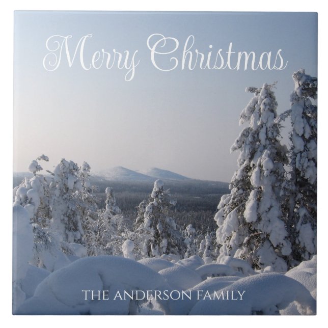 Snowy Winter Landscape Natal (Frente)