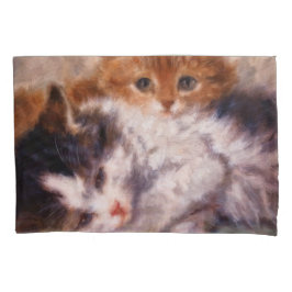 Snuggle de dois gatinhos por Henriëtte Ronner-Knip