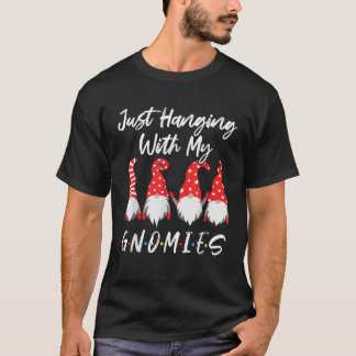 Só Andando Com Meus Gnomos Camisa O Gnomo De Natal