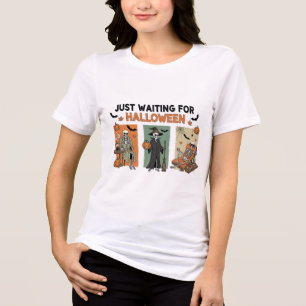 Só esperando a camiseta do Dia das Bruxas - Skelet