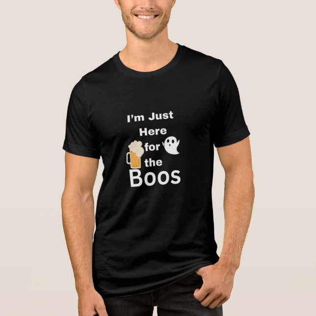 Só estou aqui para a camisa do Boos Halloween Engr (Frente)