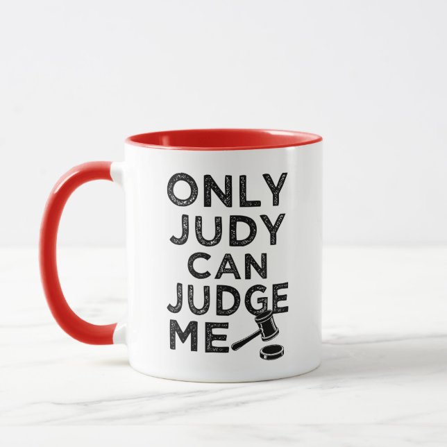 Só Judy pode me julgar uma caneca de café engraçad (Esquerda)