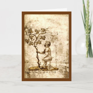 Só Pensando Em Você! Cartão de Saudação Medieval