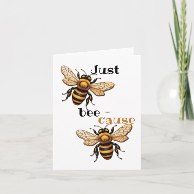 Só porque Cartões de agradecimentos dobrado (Frente)